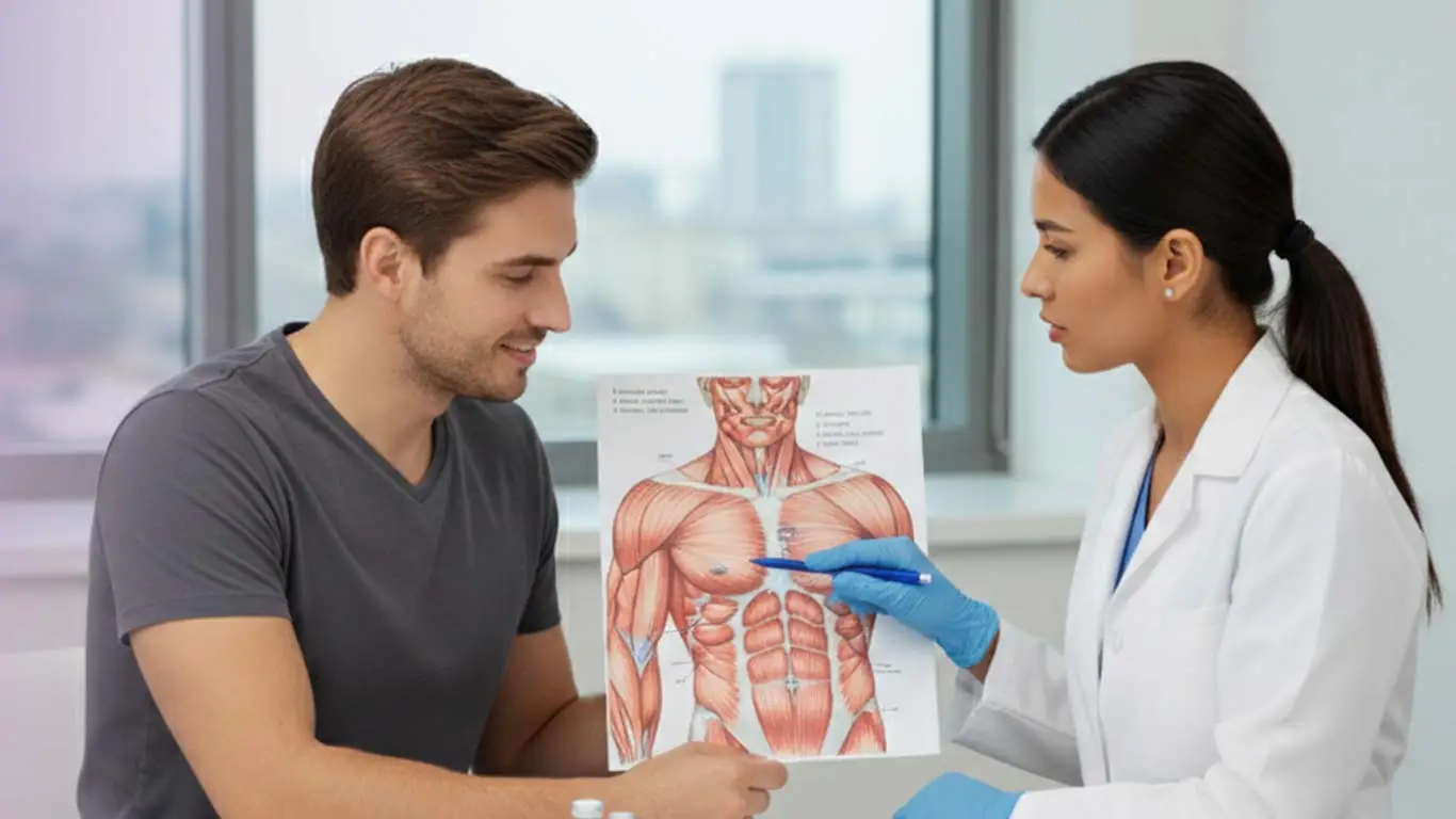 Man in fitness consultation at Prime Vitality Care