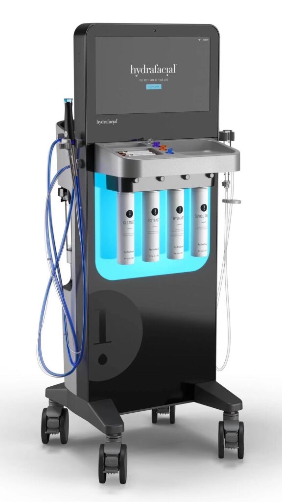 Woman receiving HydraFacial treatment