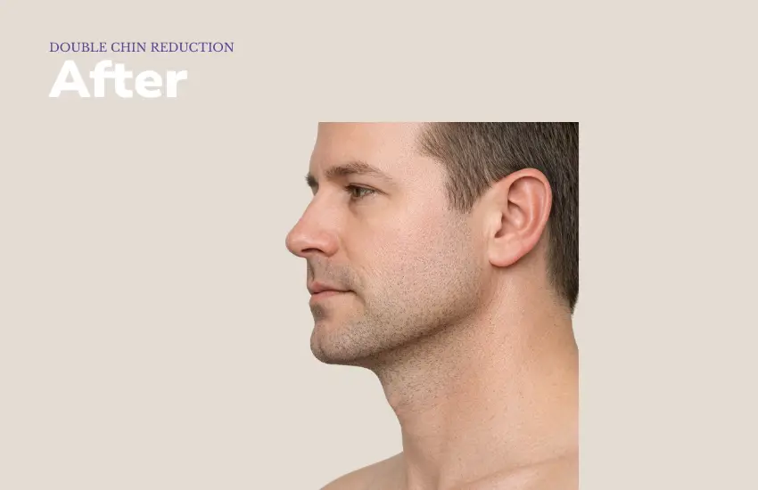After double chin treatment