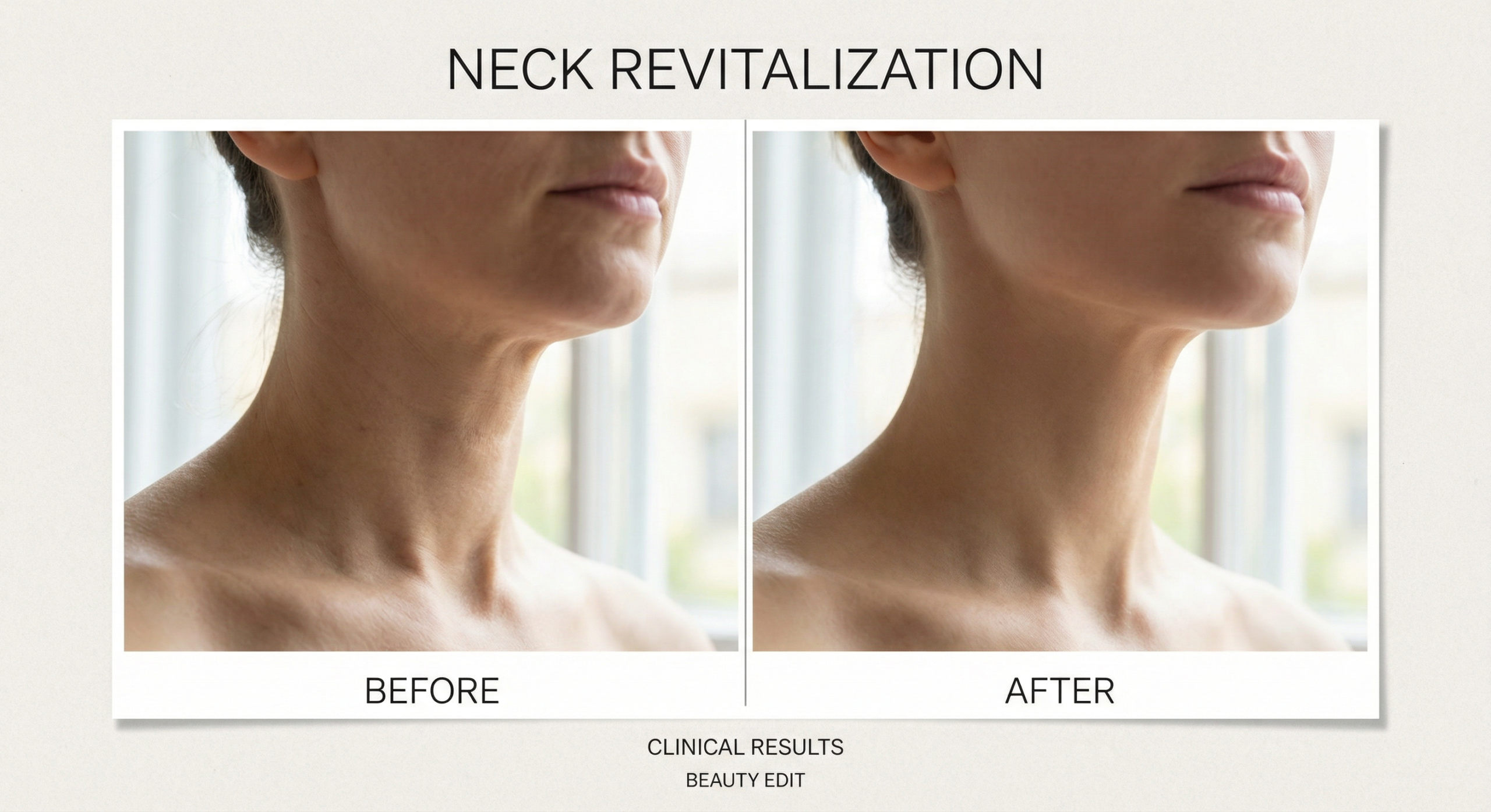 Tech neck horizontal lines treatment