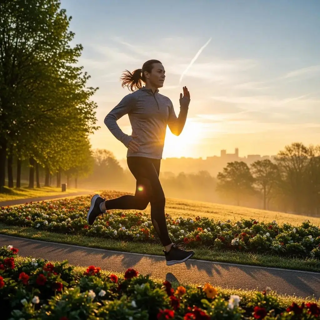 Individual exercising outdoors, highlighting the importance of physical activity in weight loss with semaglutide