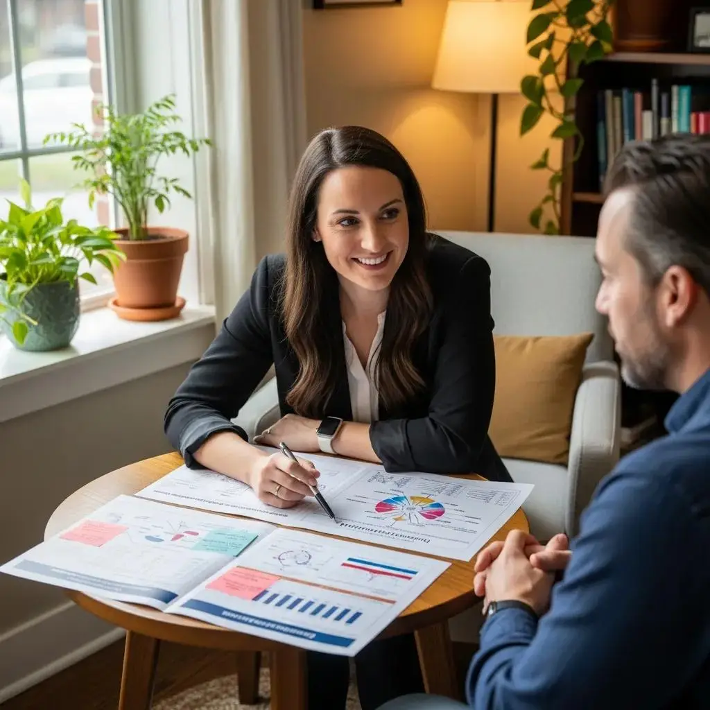 Functional medicine practitioner engaging with a patient in a collaborative healthcare discussion