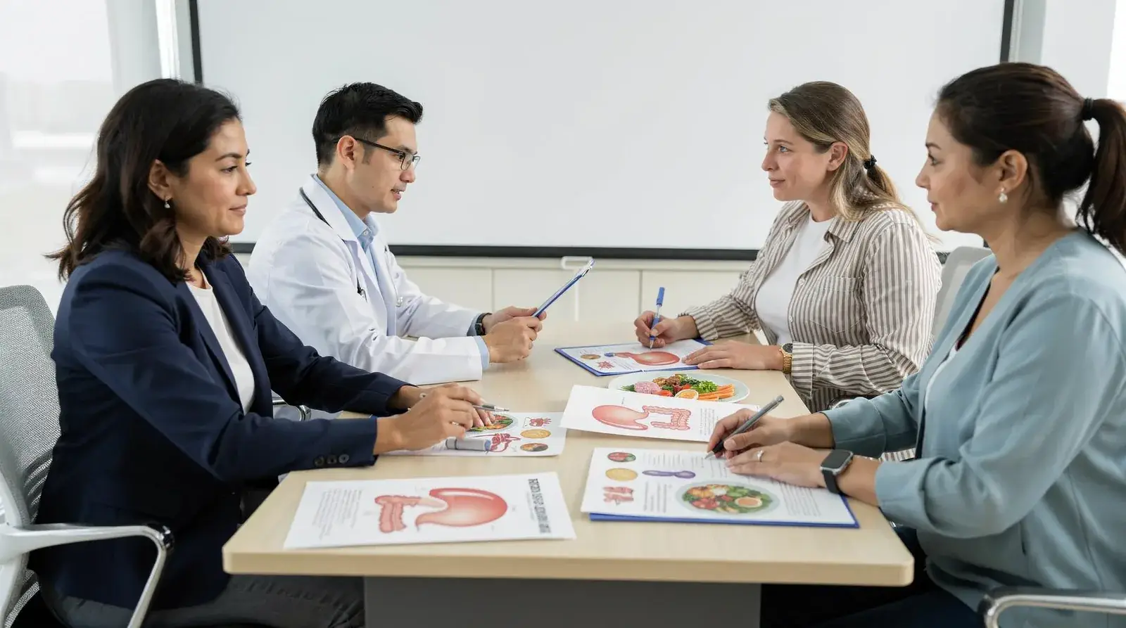 An expert advisory group of clinical and research disciplines reviewed the scientific literature to identify
